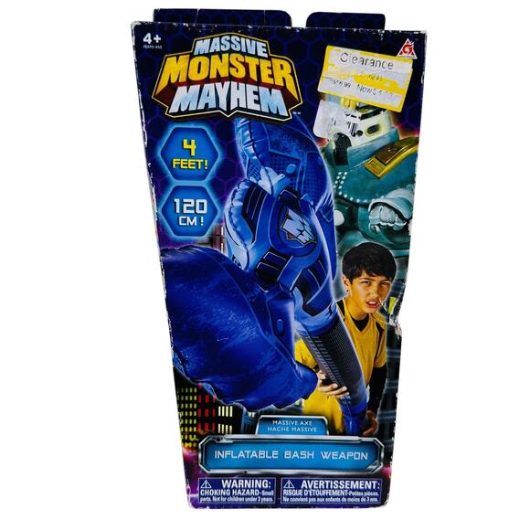 5 for $25| Massive Monster Mayhem Massive Axe 4 Foot Inflatable Bash Weapon - Picture 1 of 3